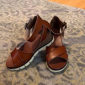 MIA Brown Strappy Sandals